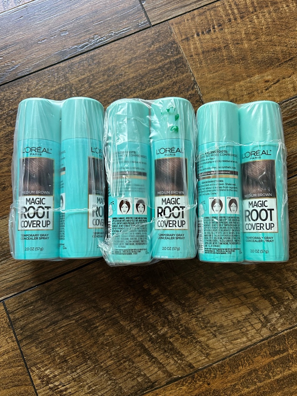 L’Oréal Magic Root (6) 2.0 oz cover up medium brown NIP unopened